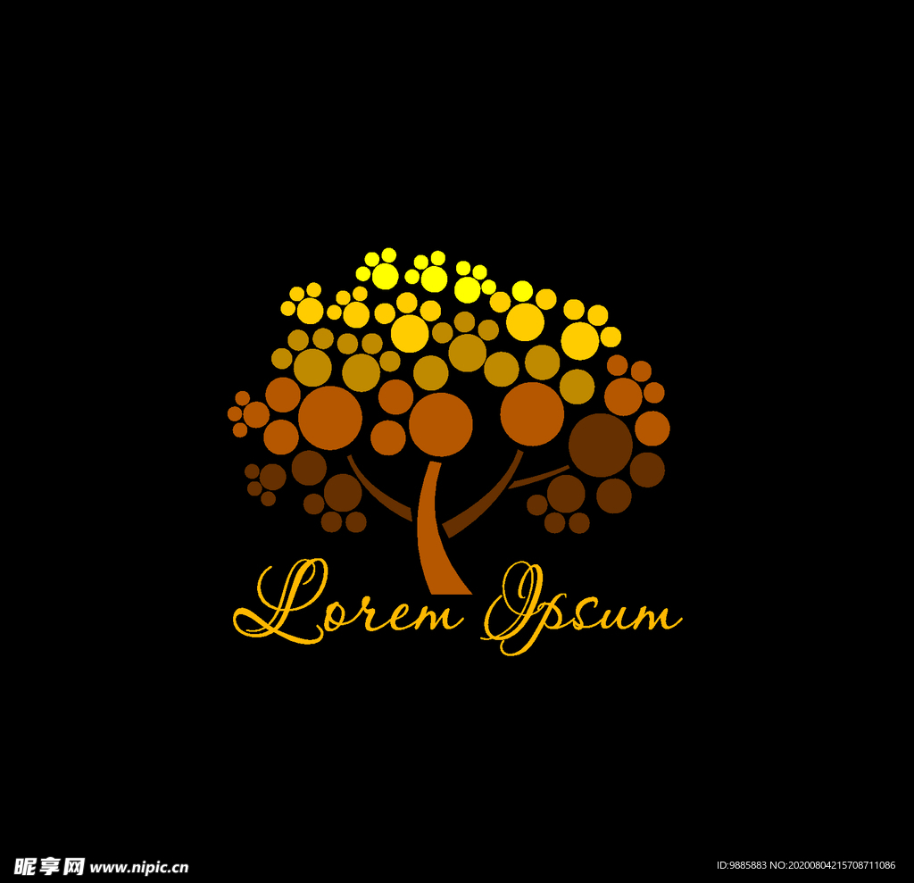 金色树logo