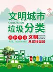 绿色生态文明城市垃圾分类益海报