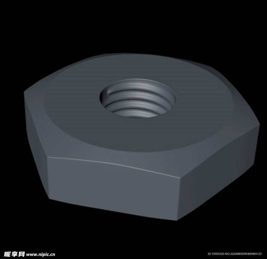 C4D螺帽模型