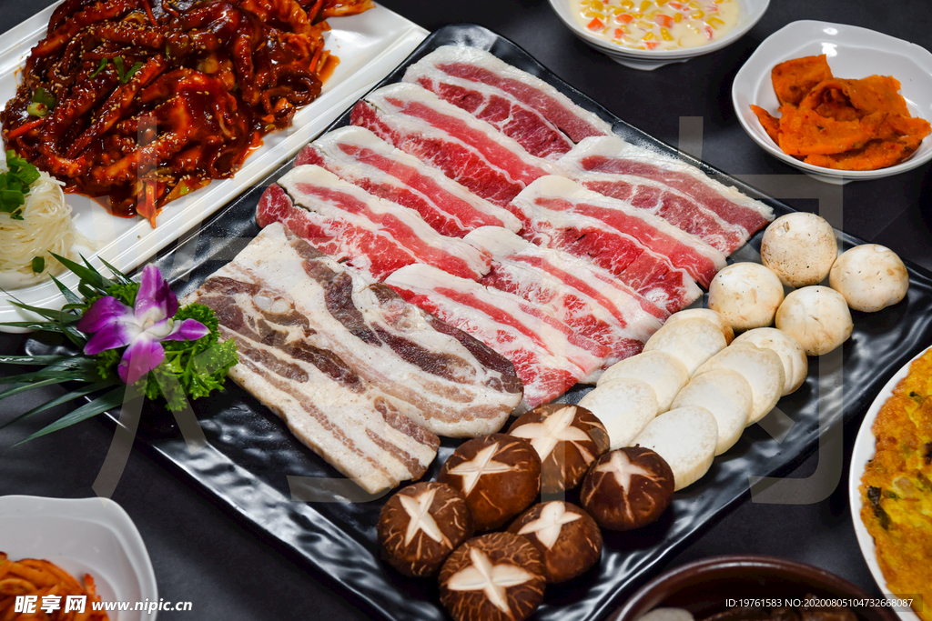 韩国烤肉 美食 传统美食 餐饮