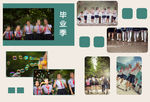 毕业季小学生相册PSD模板