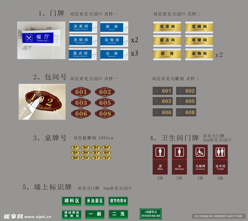 市民之家食堂标识牌