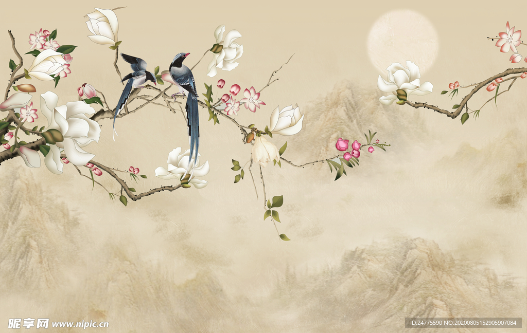中式花鸟
