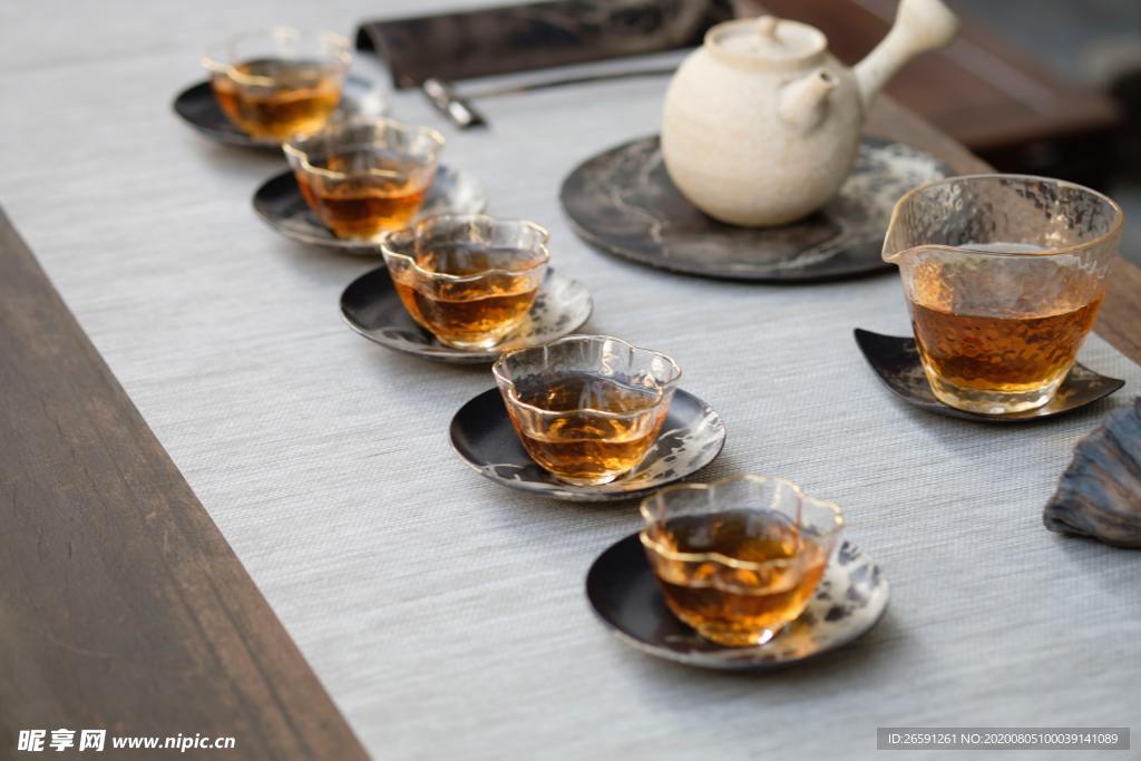 玻璃茶具茶水茶杯
