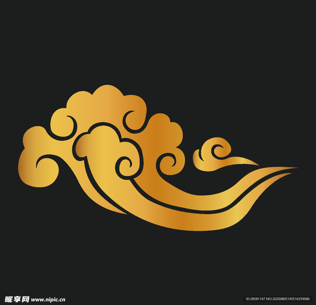 矢量古典祥云