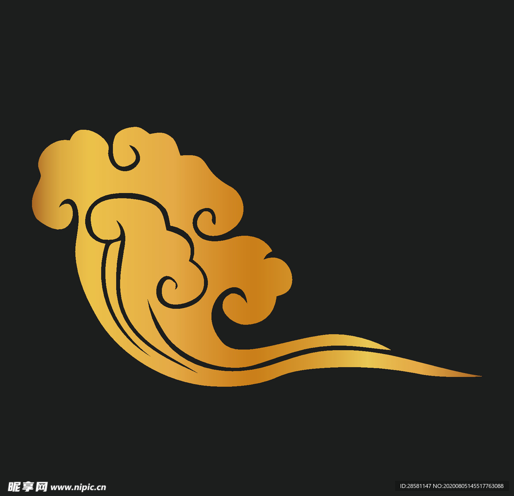 矢量古典祥云