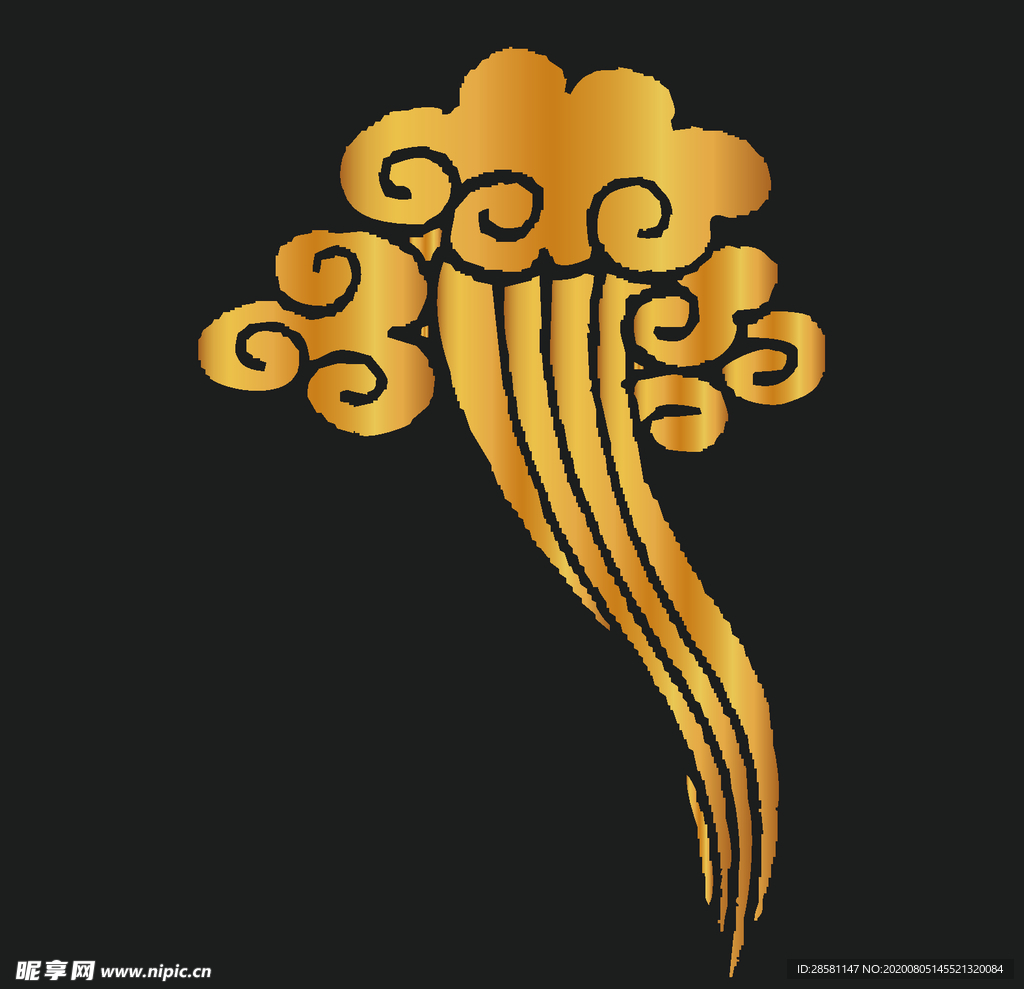 矢量古典祥云