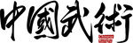 中国武术毛笔字设计