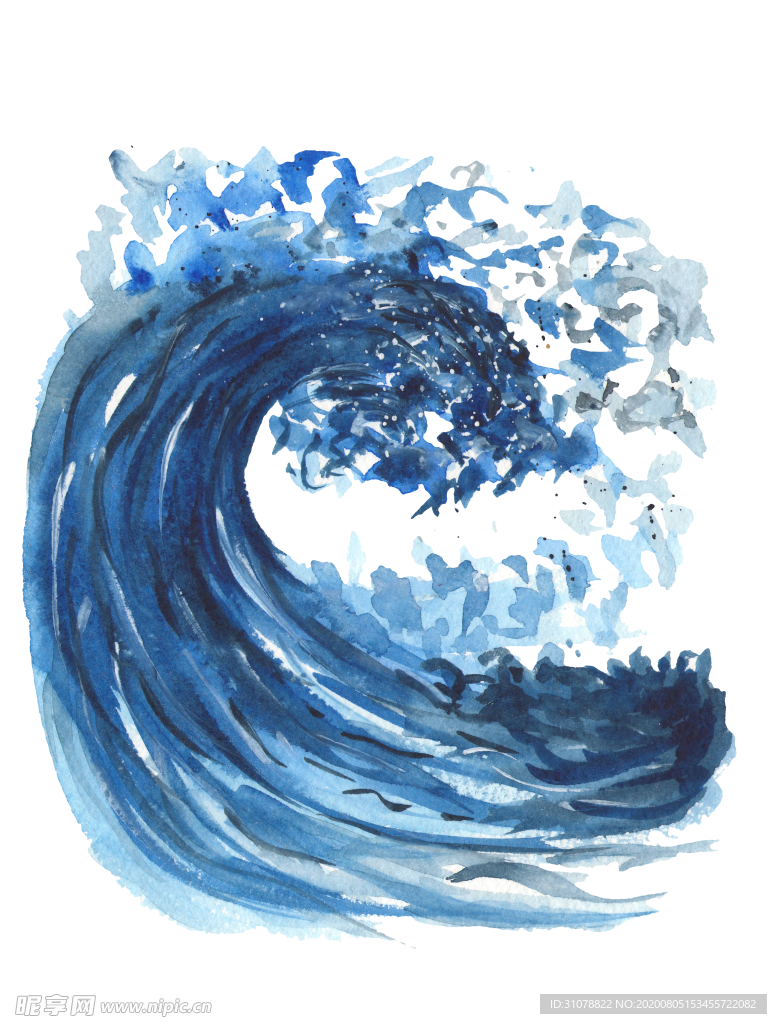 海洋海浪装饰图案