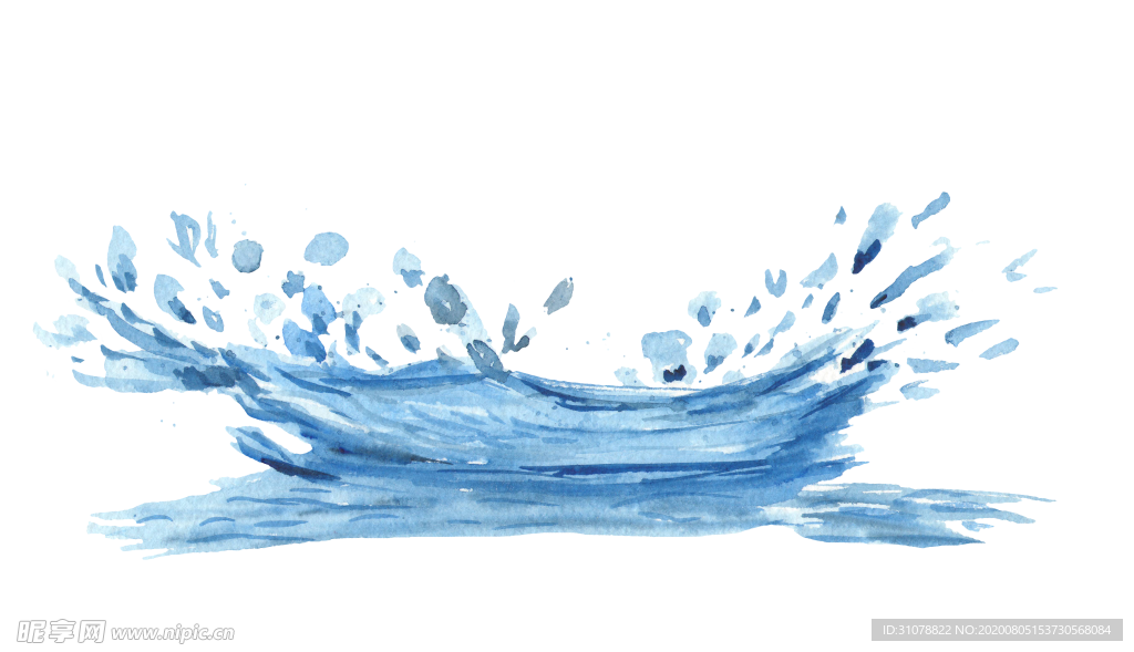 水波水花装饰图案