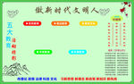 新时代文明人宣传栏