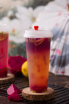 柠檬火龙果茶