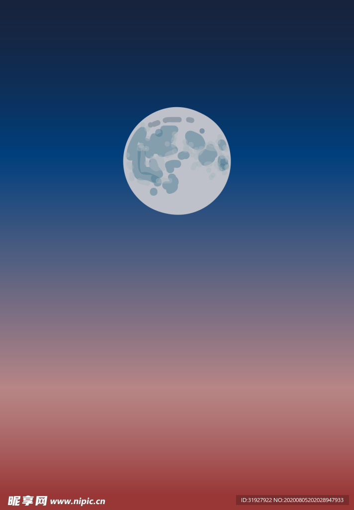 原创月亮背景素材图片