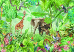 森林动物世界装饰画