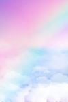 梦幻浪漫天空彩虹背景