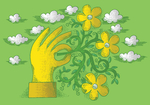 创意花纹海报
