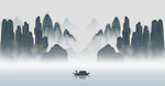 中国风景画背景