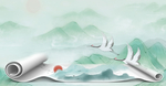 中国风景画背景