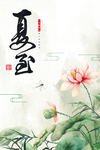 夏至海报背面素材