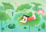 夏至海报背面素材