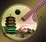 古风创意乐器宣传文案海报