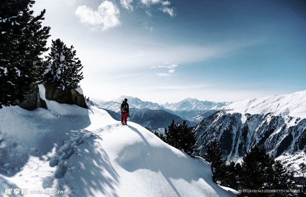 爬雪山 登雪山