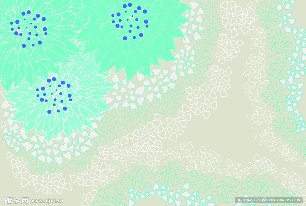 花卉背景墙