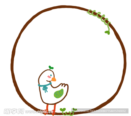 卡通边框