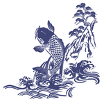 鲤鱼插画图案