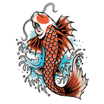 鲤鱼插画图案
