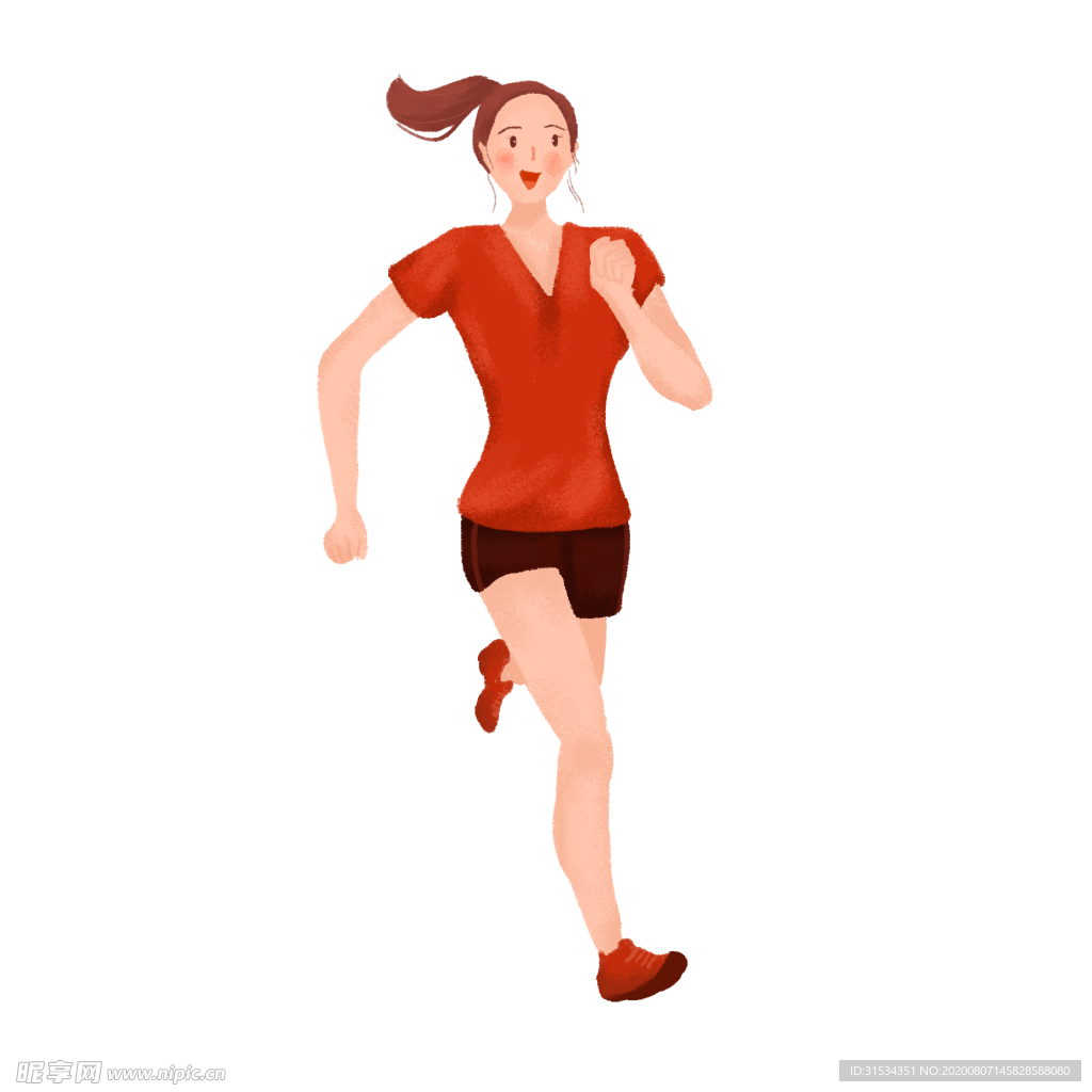 跑步女孩