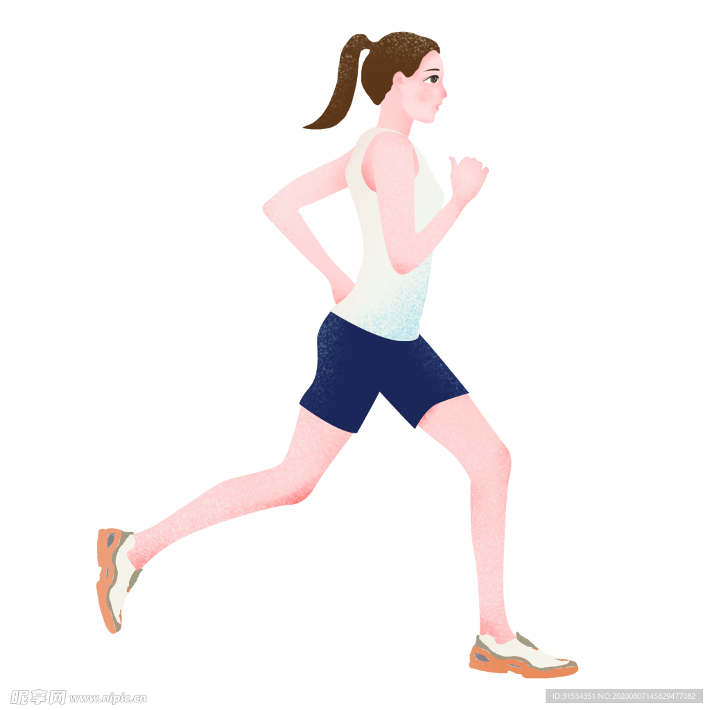 跑步女孩