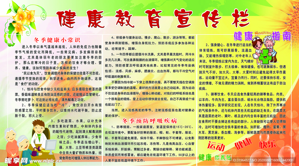 健康教育宣传栏