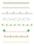 植物分割线分隔符套图