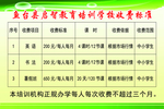 收费标准