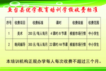 收费标准