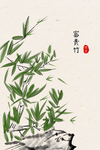 国风国画墙贴墙画壁画背景素材