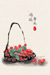 国风国画墙贴墙画壁画背景素材
