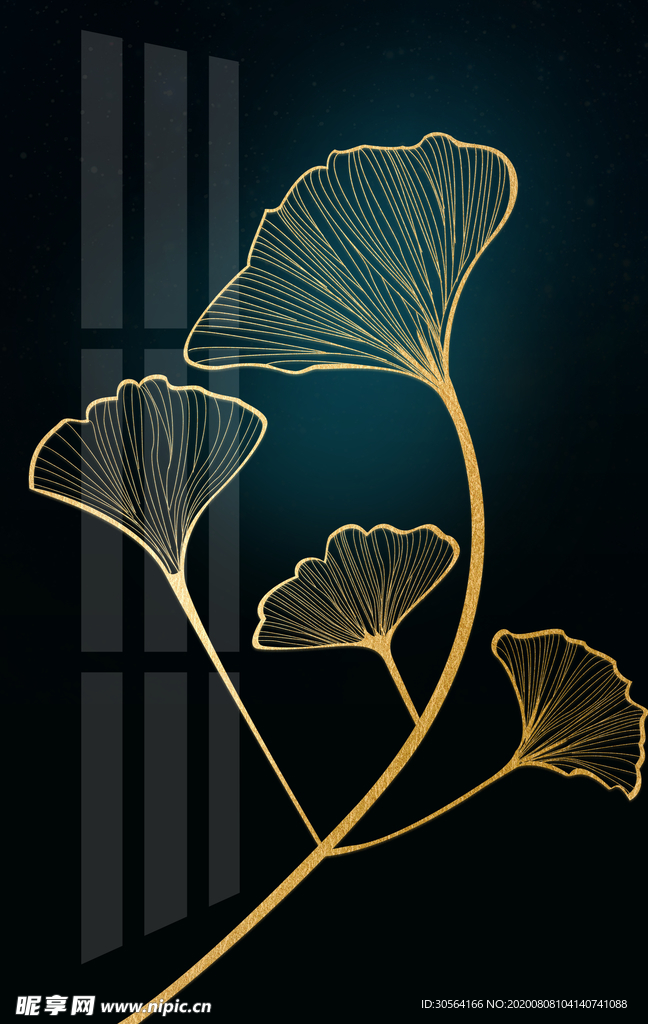 国风复古墙贴墙画壁画背景素材