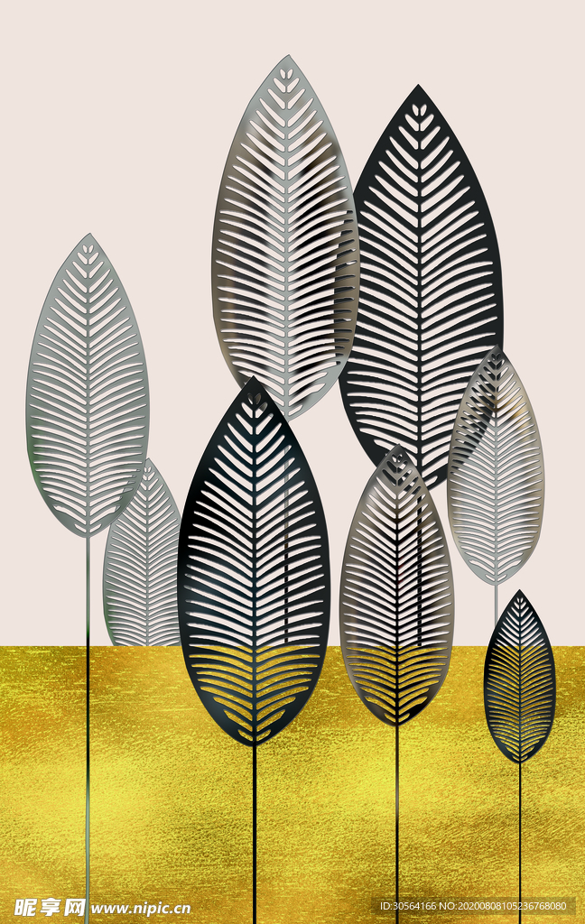 国风复古墙贴墙画壁画背景素材