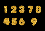 金色数字