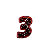 破碎3D字3