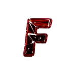 破碎3D字F