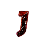 破碎3D字J