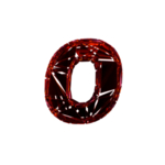 破碎3D字O