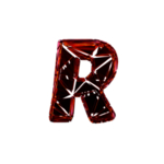 破碎3D字R