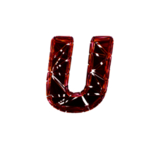 破碎3D字U
