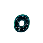 3D破碎数字0
