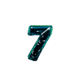 3D破碎数字7
