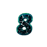 3D破碎数字8